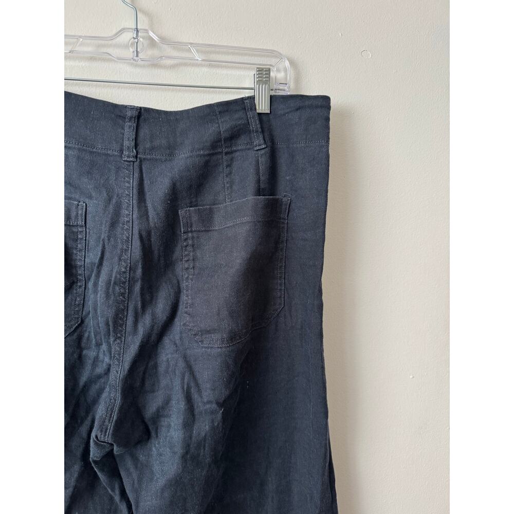 Anthropologie Maeve 31 The Colette Cropped Linen Wide-Leg Pants - Picture 7 of 7